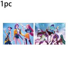 Set de 1/12 tarjetas de invitación para fiesta temática - Incluye tarjetas de invitación, 12 sobres y 12 pegatinas, se pueden usar para invitaciones de cumpleaños/eventos, con patrones de personajes de anime, ideal para fiestas de Navidad, Halloween y reuniones de fans - Multicolor - Ver 7