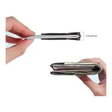 Clip de Cartera de Murcilago, Cartera Clip Hombre, Clip de Dinero para Hombre, Clip Magntico Plegable para Sujetar Billetes Color Negro Matte Clip Magntico para Sujetar Billetes - Negro - Ver 4