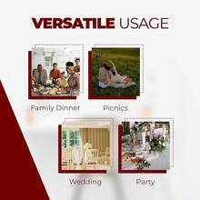 Christmas Christmas Red Waterproof Round Table Cloth For Round,Decorative Farmhouse Tablecloths Table Cover For Holiday,Banquet,Dining& Kitchen (70 Inch,Round (4-6 Seats,Burgundy),Burgundy70inchRound - Burgundy70inchRound - View 6