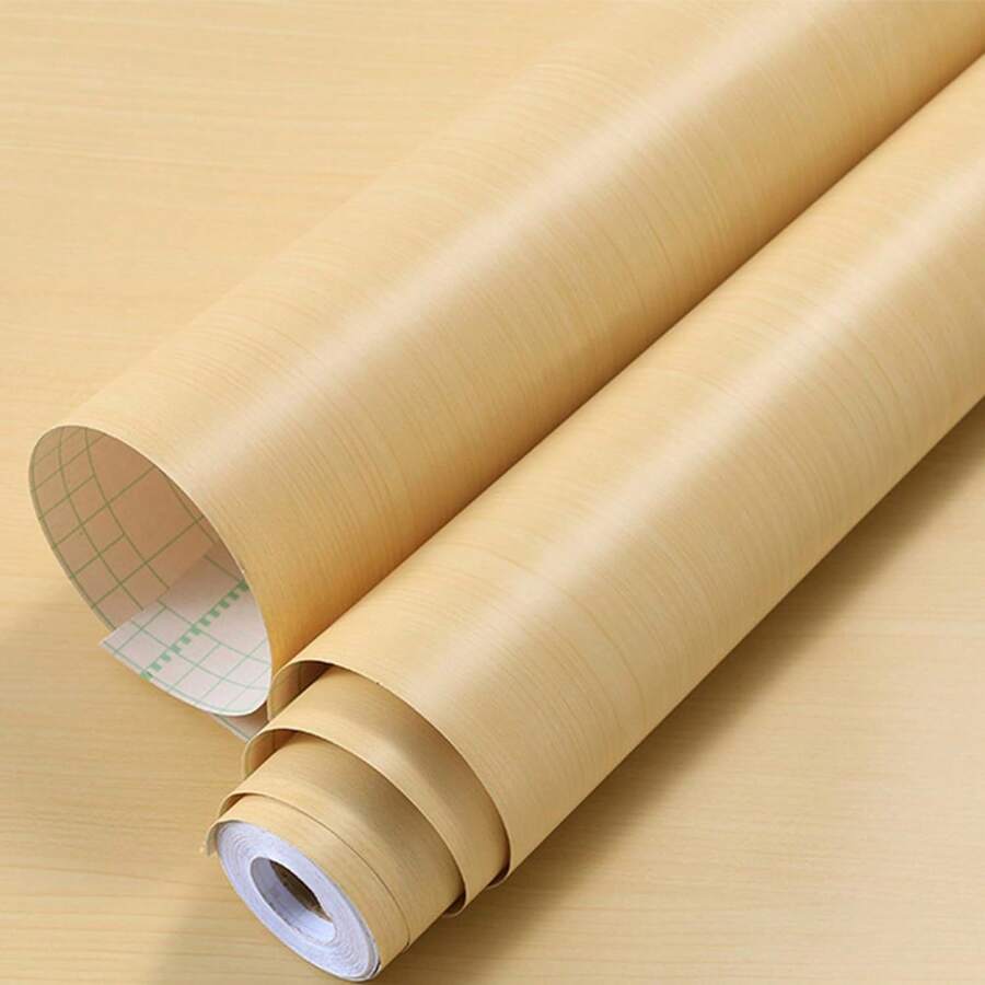 40x300cm Papel Tapiz Autoadhesivo para Pared Papel de Contacto Impermeable con Textura de Madera Cortable Papel Vinilo Pelar y Pegar para Renovación de Muebles de Casa Oficina (Roble, 40*300cm) - Marrón - Ver 1