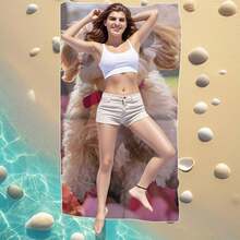 Maltese Dog Funny Beach Towel - Quick Dry Polyester, Ideal For Beach, Pool, Gym And Travel, Perfect For Outdoor Activities And Trips - Multicolor - View 6