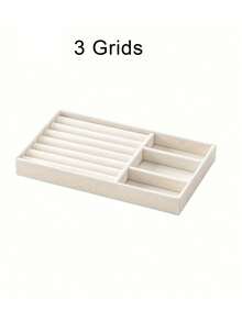 1pc Deluxe Large Capacity Jewelry Organizer Box, Velvet Locked Jewelry Box, Jewelry Storage And Display Box, Necklace, Ring, Earring, Bracelet Storage Accessory, Jewelry Storage Container, Gift For Women, Holiday Gift, Valentine's Day Gift. - Multicolor - View 13