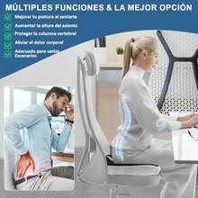 CYPNBestYiJo Cojin Ortepedico de Memory Foam para Asientos Alivio para Dolor de Ciatica Espalda y Coxis Almohadilla de Apoyo con Funda Lavable Adecuado de Oficina Coche HogarFashion - 222344878 - Ver 3