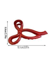 1个女士亚克力珍珠蝴蝶结发爪夹，大号，优雅马尾辫配饰，适合日常、海滩、旅行、派对等场合，时尚发夹，精致甜美的发饰（请注意，由于拍摄光线原因，产品图片可能与实物存在一定色差，请以实物为准）女士发饰 - 彩色 - 查看 7