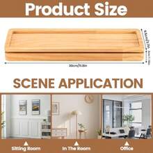 Wooden Key Holder For Wall Storage Hook 1 SetKey Hooks Wall Mounted Key Rack Shelf With Hooks WoodKey Hanger With 4 Hooks For Entryway Hallway Bedroom Office Home Decor - 1 - View 3