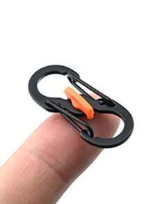 10/5/1pcs Outdoor Portable Locking 8-Shaped Carabiners - Stainless Steel Heavy Duty Anti-Theft Anti-Drop S-Shaped Keychain, Locking Mechanism, Lightweight Backpack Hanging Clips, Suitable For Camping, Hiking, Backpacking, Picnicking, Everyday Outdoor And Indoor Use - Multicolor - View 13