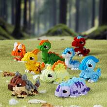 Cute Mini Dinosaur DIY Building Blocks Assembly Gift Set - Multicolor - View 3