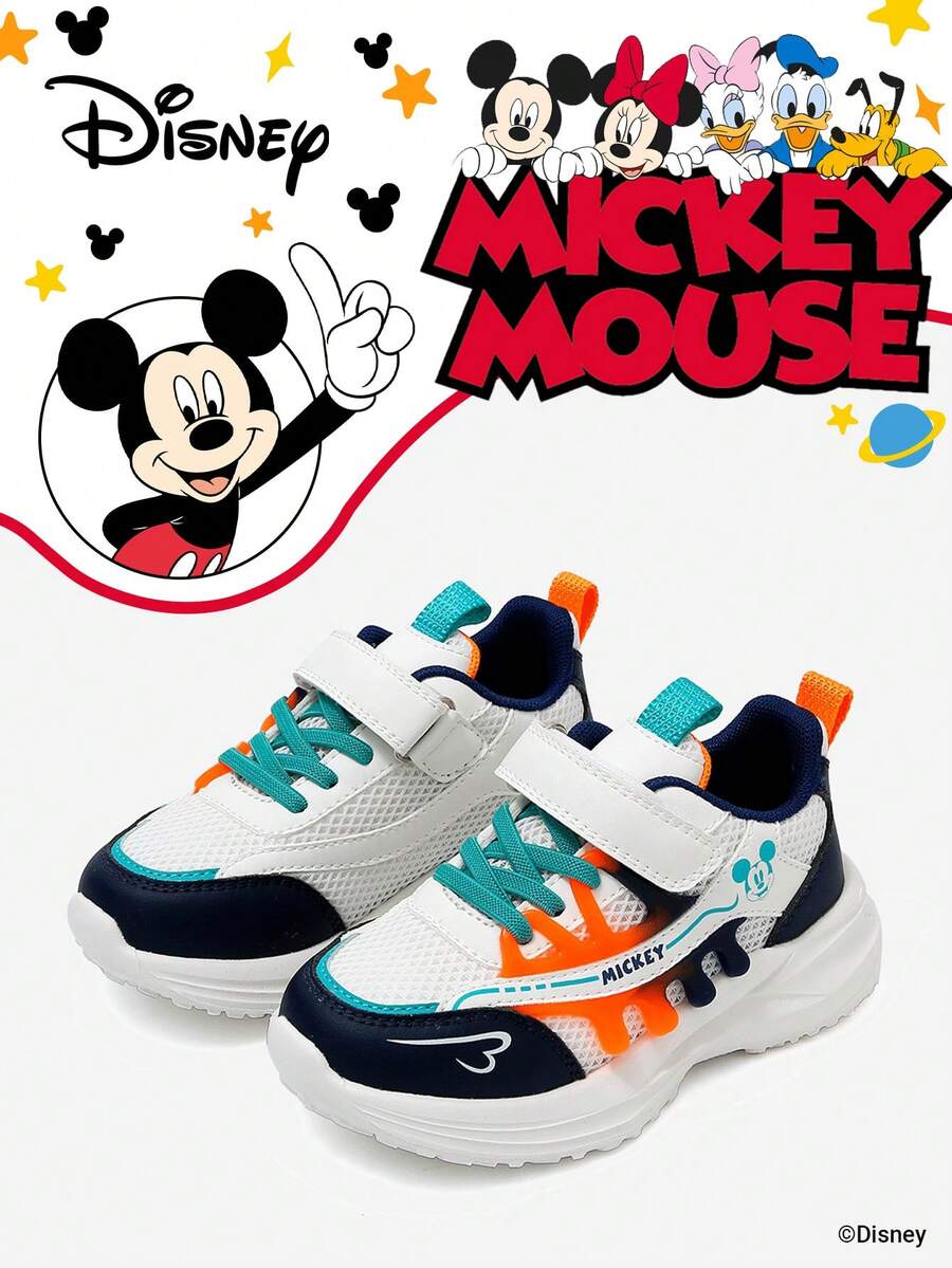 Disney 一双米奇官方联名儿童运动鞋，适合日常、假日、运动和户外活动。舒适贴合脚型，防滑透气。（男童运动鞋、男童休闲鞋、儿童运动鞋、女童运动鞋、女童休闲鞋） - 藍色 - 查看 1