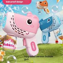 Unicorn Themed Automatic Bubble Machine - Handheld Bubble Toy Gun, Suitable For Outdoor Weddings, Parties, Beach Toys, Easter Gifts, Christmas Gifts, And Birthday Gifts Loved By Both Men And Women (Bubble Liquid And Batteries Not Included) - Multicolor - View 2