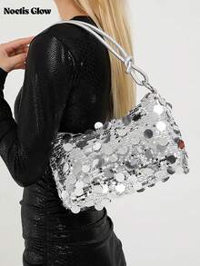 Elegant And Stylish Mini Banquet Shoulder Bag, Sparkling Handbag, Ladies' Bag, Party Clutch-Perfectly Complements Various Events Like Parties, Weddings, Dances, And Dinners. Pairs Beautifully With Holiday Party Dresses, Evening Gowns, And Sequined Skirts. An Elegant Party Handbag And Wedding Shoulder Bag, This Party Clutch Is Designed Specifically For Weddings, Banquets, And Formal Occasions-Making It An Ideal Gift For Women. - 彩色 - 查看 2
