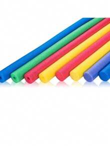 2支/4支装工艺泡沫管 - 适用于课堂教学、DIY手工制作 - 是家庭生日派对的理想之选。可用于游泳池扶手保护、游泳池训练器材配件、水上运动工具，用途广泛，经久耐用，也是家庭健身配件，适合家庭健身用户。冬季可用于管道、喷淋器和热水管道的防冻保护。