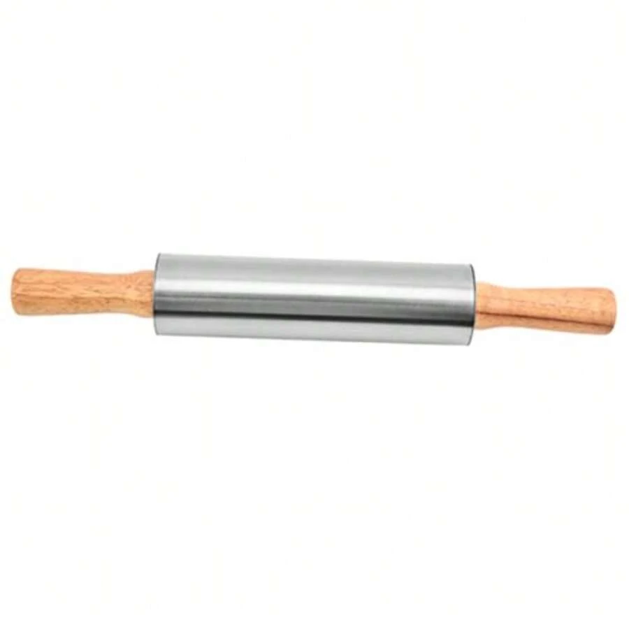 CYPNKichvoe Rodillo De Acero Inoxidable Para Amasar Masa De Pizza Pan Y Repostería Herramienta De Cocina Antiadherente Y Ergonómica De 17.08 Pulgadas Para Hornear FácilFashion - 222567912 - Ver 1