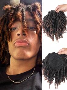 1 Stylish Black Curly Braided Wig - Short Synthetic Half-Head Wig, Easy-To-Wear Clip-On Braid, Heat Resistant, Suitable For People With Thinning Hair And Festive Celebrations, Wig Accessories, Unisex - Multicolor - View 13