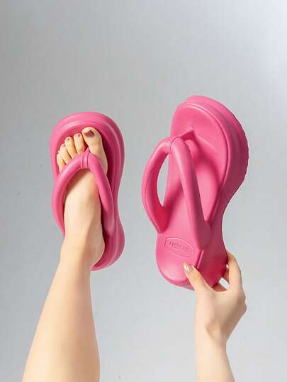 Slippers Women's Summer Home Indoor Bathroom Bath Non-Slip Simple Fashion Soft Bottom Comfortable Light Wear Couple Sandals Men's Summer