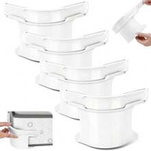 CYPNSoporte de Correas para Sábanas 4 Piezas Sujetador de Sábanas de Cama Bed Sheet Clips Porta Sábanas con Tiras de Bloqueo Mantiene Las Sábanas en su Lugar Extraíbles BlancoFashion - como en la foto - Ver 2