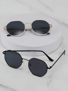 半副经典旅行款时尚眼镜，设计奢华，配有优雅眼镜盒，适合日常生活和驾驶。 - 金色 - 查看 15