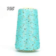 50g Sequin Yarn For DIY Crafts, Knitting, Crocheting, Making Clothes, Bags, And Hats - Multicolor - View 40