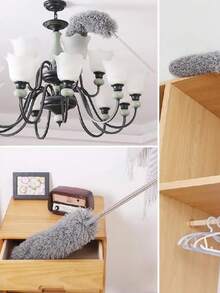 Espanador 280 Centímetros Ajustável Telescópica Dobra Duster Escova De Limpeza De Poeira - Multicolorido - Visão 9