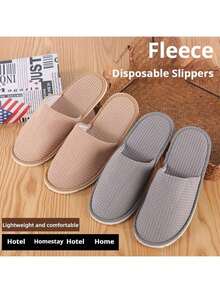 5 đôi dép đi trong nhà Comfort Plus Hotel Spa có che ngón chân - Chất liệu không dệt siêu mềm, chống trơn trượt/dễ xỏ/có thể tái sử dụng/dùng một lần/thoáng khí/chống xê dịch, phù hợp cho các thành viên trong gia đình/khách/các cặp đôi, phòng ngủ/phòng tắm/du lịch/phòng tập thể dục, mùa xuân/Ngày lễ tình nhân/tân gia, quanh năm, quà tặng cho chủ nhà/tân gia/cha mẹ mới, đồ dùng thoải mái ở nhà. - Nhiều màu - Xem 4