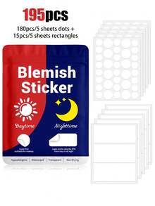 1170 ملصق زخرفي للنهار والليل، بحجم كبير، مناسب للوجه كاملاً، الجبهة، الذقن، الأنف، الجسم، الظهر، الرقبة والصدر، مربع/مستطيل