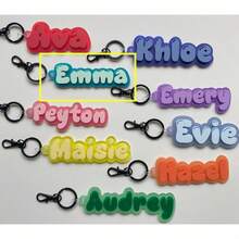 1PC Personalized Acrylic Keychain, Customizable For Team Member Gifts, Suitable For Handbag, Backpack Decoration, Gift Bag Tag, Fashion Gift For Women - Multicolor - View 17