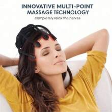 AXH. 360° Portable Powerful Scalp Massager, 8 Vibration Frequencies, 3 Modes, Head Massage Device, Stress Relief, Ideal Gift - Multicolor - View 3