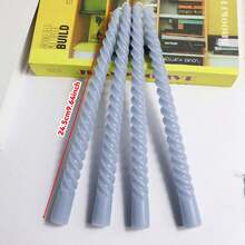 4 件 10 英寸多色柱状蜡烛，无烟无味，燃烧时间长，创意蜡烛，教堂祈祷蜡烛，适用于家居装饰、圣诞节、复活节、生日派对、婚礼、浪漫烛光晚餐、秋季蜡烛季节、放松、石蜡蜡烛、女性礼物 - 粉色 - 查看 11