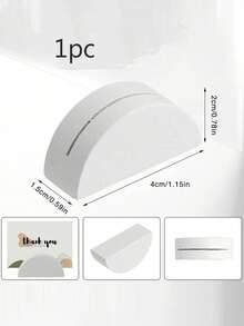 1/2/5/10pcs Set Semicircle Wooden Table Number Holder, Elegant Wooden Table Number Plate Stand, Suitable For Wedding, Beach Party, Birthday, Garden Event, Restaurant And More, Durable And Stylish Table Decor