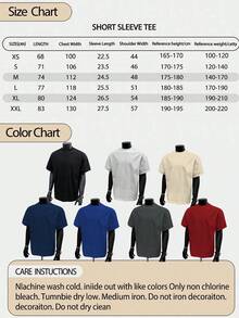 DOMO-KUN Patterned T-Shirt   (220g Cotton T-Shirt) Printed T-Shirt, Graphic Tee, Unisex T-Shirt, Casual And Comfortable, Men's Cotton T-Shirt. Interesting Pattern T-Shirts, Street Life, Home Leisure, Friends Gathering,Graphic Tees Men - Màu xanh lam - Xem 5