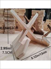 手工食谱架，乡村农舍风格木质食谱收纳架，厨房台面食谱架，多功能展示架，厨房台面装饰，iPad/手机支架，书籍收纳架 - 彩色 - 查看 11