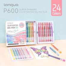 Langer's Latest P600 Super Bright Gel Pen Plus, 1.0mm Thicker Stainless Steel Nib, Stainless Steel Cutting Craft, High Hardness Tungsten Carbide Ball, Super Large Capacity Ink (2.2g Super Large Capacity Ink), One Pen's Ink Equivalent To Six Regular Pen Refills, Exquisite High-End Gift Box Packaging, Convenient Storage - Multicolor - View 8