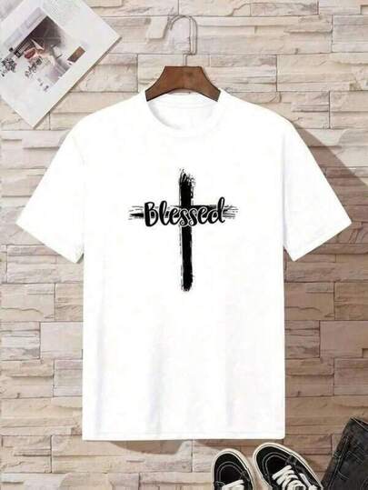 Camisetas unisex, cómodas y transpirables 100% algodón, cuello redondo, camiseta estampada para niños, suave y cómoda, sudadera para niños, camiseta blanca de manga corta para niños os, suavidad de nivel de recién nacido, sudadera de verano transpirable para bebés, no irrita la piel [Camiseta de verano para ni? os] Camiseta de verano casual y cómoda para ni? os - Camiseta de manga corta con cuello redondo y letras impresas - Camiseta para salidas en la calle Mangas cortas delgadas y transpirables que se pueden usar tanto en casa como al aire libre Suitable for both boys and girls, matching family outfits. Camiseta cómoda de algodón puro, adecuada para que los niños la usen en el Año Nuevo. (Camiseta de manga corta)