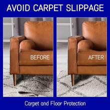 antideslizante de fieltro extra grueso de 1 4 pulgadas debajo de la alfombra, acolchado para alfombras de rea, suelos de madera dura, laminado, azulejos, mantiene tus alfombras seguras y - 811x511Rectangular - Ver 5