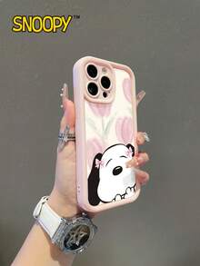 SNOOPY A Cartoon Anime  Sky Eye Staircase Phone Case, Made Of Tpu Material, Can Be Given As A Holiday Gift. It Is Suitable For Apple Phones, And The New Model Is Suitable For Protecting IPhone13/14/15/16/17Pro Max/Galaxy Models - 彩色 - 查看 1