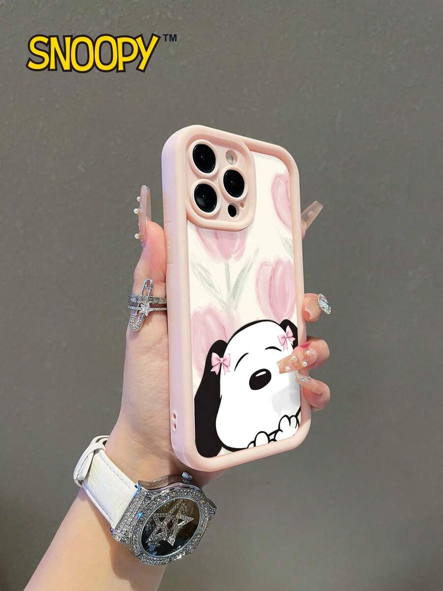 SNOOPY A Cartoon Anime Sky Eye Staircase Phone Case, Made Of Tpu Material, Can Be Given As A Holiday Gift. It Is Suitable For Apple Phones, And The New Model Is Suitable For Protecting IPhone13/14/15/16/17Pro Max/Galaxy Models - 彩色 - 查看 1