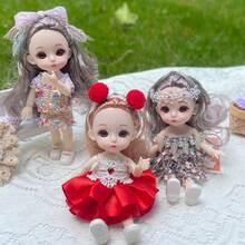 Fashionable Creative Mini Wedding Dress Princess Doll, Collectible Ornament Gift For Girls - Multicolor - View 3