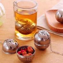 防漏茶漏球 - 适用于冲泡茶叶、香料和调味料，可用作香料过滤器、调味球、茶漏、网状茶过滤器、高品质茶过滤器、不锈钢网状茶过滤器、网状茶过滤器、创意可拆卸茶具、茶具厨房配件 - 彩色 - 查看 7