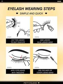 Rikuaild 6/12/18 Pairs Cat Eye Lashes 3D Natural False Lashes Fluffy Soft Cross Wispy Natural Eyelash Extension Makeup For Daily Style Eye Makeup - Natural Lashes - View 6