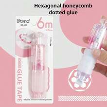 1 Pack High-Viscosity Rotary Push-Button Glue Dispenser, Double-Sided Tape For Scrapbooking Supplies, Adhesive Tape Roller For Crafts, Scrapbooking, School Office, And Logbook Items - Multicolor - View 23