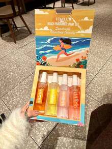 4 件装礼盒装巴西香氛喷雾，限量版便携式多层香氛喷雾，持久留香，散发自然清新迷人气息，融合香草、茉莉和椰子香氛，带来极致愉悦体验。 - 沙灘香氛 - 查看 2