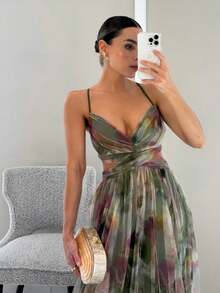 Women Formal & Evening Dresses - Army Green - View 2