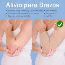 CYPN1 Par Manga de compresión de linfedema Mangas de Compresión Médicas para Brazos Protector de Brazo para Codera Deportivas 20-30mmHg Codera Ortopédica de Compresión Ajustable Antideslizante Previene los Esguinces y la Artritis y Alivia el Dolor LFashion - 222645340 - Ver 6