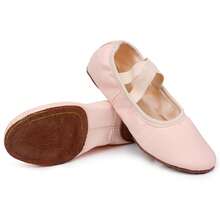 Women's Soft Bottom Ballet Shoes, Dance Shoes, Yoga Shoes, Practice Shoes, Flat Slippers, Soft Sole, Comfortable & Durable, Non-Slip, Elastic Opening, With Insole, No-Tie Design, Pink - Pink - View 5