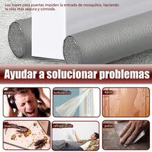 Burlete Para Parte Inferior De Puerta, Guardapolvo Cubre Puerta, Protector Y Guardapolvo Para Puerta, Diseño De Doble Borde, Para Aislar El Ruido Evita Insecto Polvo Y Impermeable Para Todo Tipo De Puertas Y Ventanas - Gris Claro - Ver 9