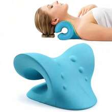 Neck Shoulder Cervical Spine Relaxation Spine Alignment Traction Device Pillow Stretcher Massager Neck Pillow - 藍色 - 查看 11