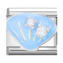 1pc Silver Sweet Luxury Modular Bracelet Charm, Heart, Butterfly, Cherry, Ocean Life Elements, DIY Jewelry Supplies