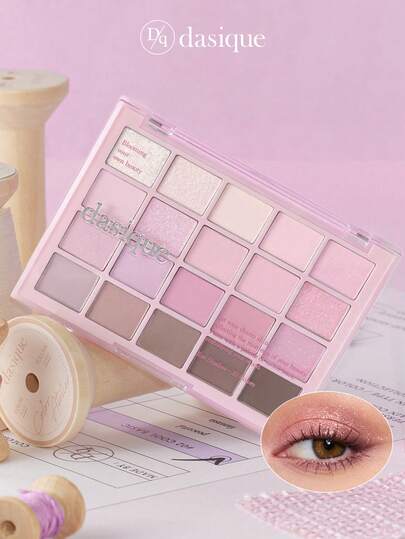  Dasique 20色眼影盘，高显色度持久配方，适合毕业典礼、生日派对等场合，易于涂抹和晕染，纯素配方，玫瑰少女魅力色，圣诞礼物之选，时尚彩妆品牌，返校季、新娘婚礼、夏季、情人节、假期等场合皆宜。