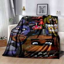 Winter Sofa Blanket A-Five A-Nights At A-Freddy Microfiber Bedding Warm Blanket Decorative Sofa Fluffy Soft Blanket.Jpg - Như hình ảnh hiển thị - Xem 9