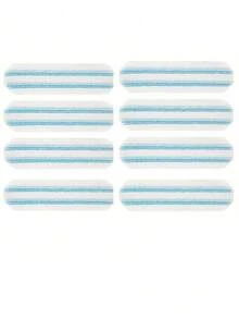 Bộ lau nhà phẳng O-Cedar H2prO 1/2/4/6/8 chiếc, dụng cụ vệ sinh nhanh, miếng lau bằng sợi microfiber có thể giặt sạch bằng nước, dùng được trên sàn gỗ, sàn nhựa vinyl, gạch men, chân tường, tường. - Xanh và trắng - Xem 12