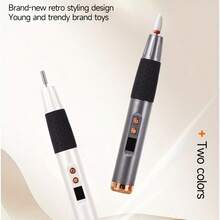 Nail Polish Remover And Nail File, Rechargeable Nail Care Tool, Nail Buffer, Compact Portable Nail Polisher Set, USB Rechargeable - 6 Replaceable Heads, Portable Nail Buffer And Pedicure Tool, Christmas Gift For Friends Or Family - Multicolor - View 3